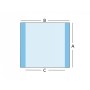 Engraving drape 40x50 cm - sterile - pkg. 50 pcs.