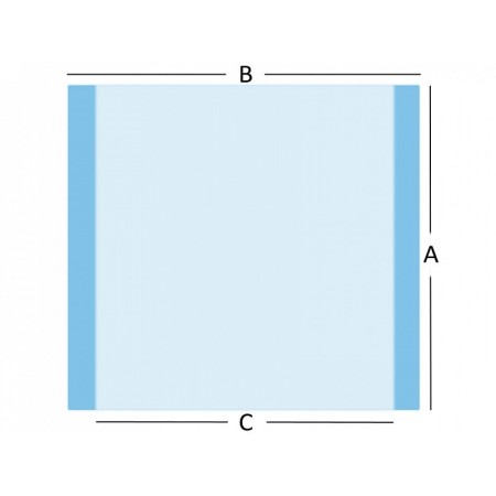 Toile à graver 60x65 cm - stérile - pack 50 pièces.