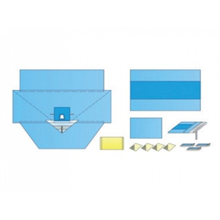 Set ginecologic universal - steril - pachet 8 bucăți.
