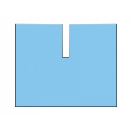 Sheet with u-shaped adhesive cut - sterile - pack. 15 pcs.