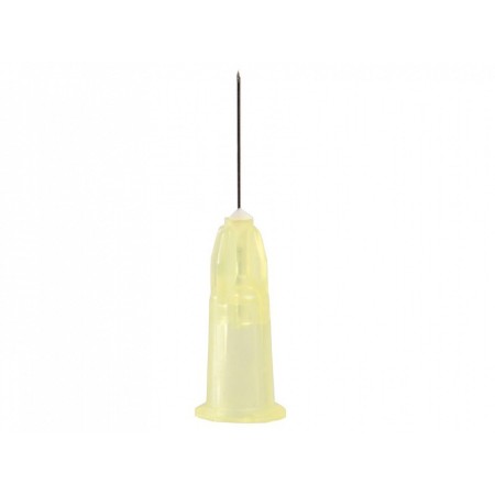 Aiguille de sclérothérapie/injection luer 30g 0,30x12mm - jaune - paquet de 100 pièces.