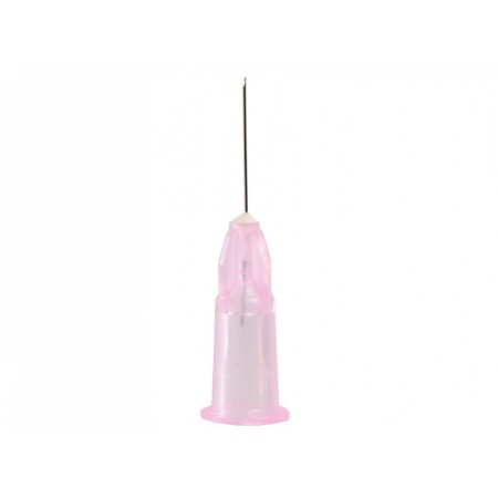 Aiguille luer pour sclérothérapie/injection de produit de comblement 32g 0,23x12mm - rose - paquet de 100 pièces.