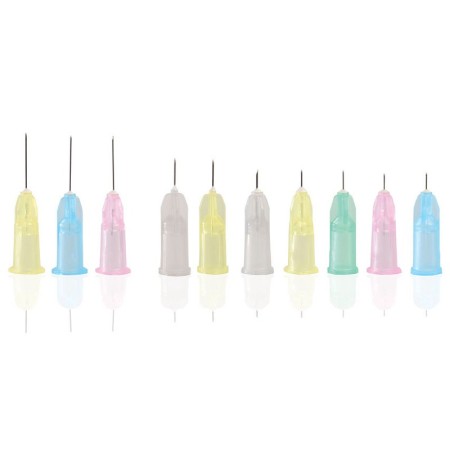 Luer sclerotherapie-/fillernaald 32g 0,23x12mm - roze - verpakking van 100 stuks.