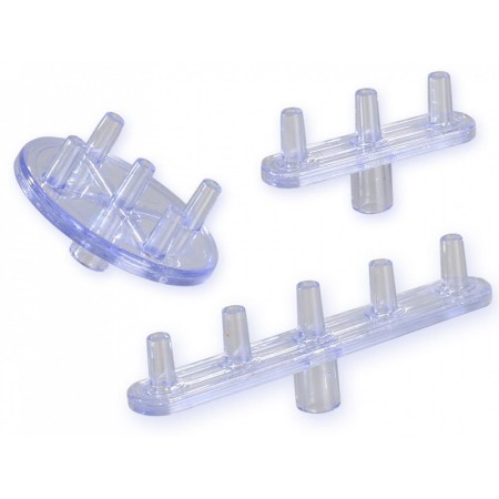 Connecteur multi-injection - droit - 3 canaux - paquet de 50 pièces.