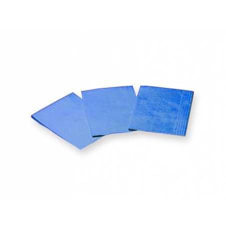 Salviettine politenate 33x45 cm - blu - conf. 500 pz.