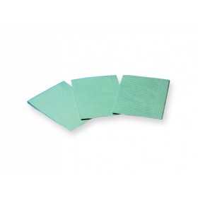 Toallitas con recubrimiento de polietileno 33x45 cm - verde - pack 500 uds.