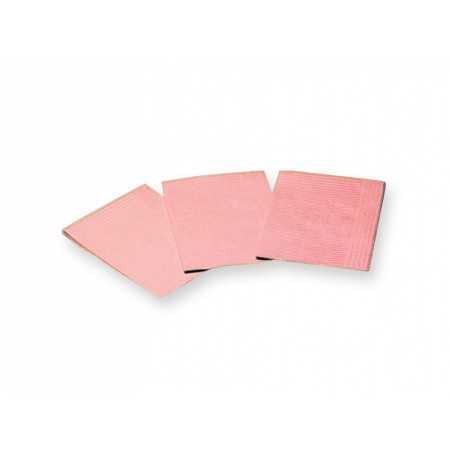 Polyester wipes 33x45 cm - pink - pack 500 pcs.