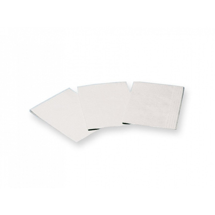 Polyesterservetter 33x45 cm - vitt - paket 500 st.