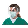 Maskop med omslagsvisir - elastiska band - paket 50 stycken.