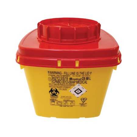 Contenedor de residuos de objetos punzantes cs line - 5 litros - pack 30 uds.