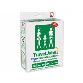 Inodoro portátil de papel Traveljohn - 800 cc - pack 4 uds.