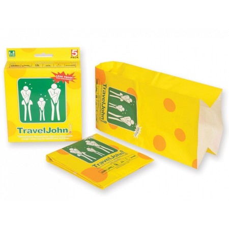 Traveljohn braakselzak - 800cc - pakket 5 stuks.