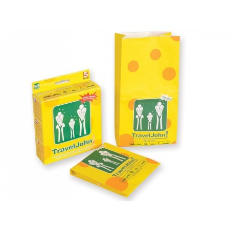 Traveljohn erbrochener beutel - 800cc - pack 5 stk.