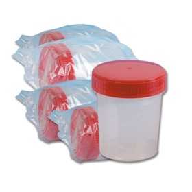 Conteneur d'urine 120 ml - salle blanche iso8 - pack. 250 pièces.