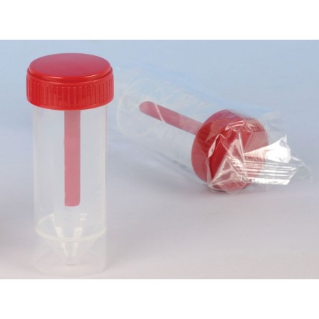 Récipient de selles 30 ml - stérile - paquet 500 pièces.