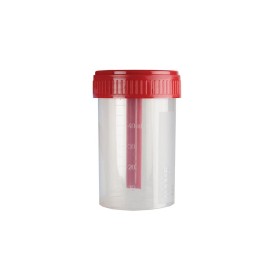 Recipiente de fezes 60 ml - sala limpa iso8 - embalagem 500 unidades.
