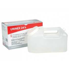 24-uurs urinetank 2500 ml - enkele doos - pak 27 stuks.
