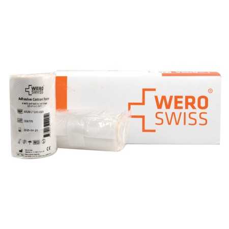 Elastisk selvklæbende bandage 10 cm x 2,5 m ustrakt - pak. 10 stk.