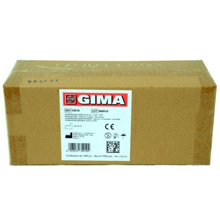Compressa de gaze 5x5cm TNT - 10 embalagens de 100 - embalagem com 1000 unidades