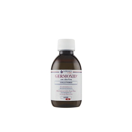 Enxaguante bucal com germoxidina e clorexidina - frasco de 200 ml - embalagem 12 unidades.