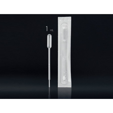 Pipeta pasteur 1 ml - estéril - pkg. 1000 unidades