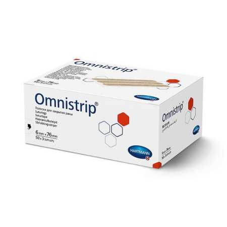 Sutures adhésives stériles Omnistrip 50 sachets de 3 bandes 6x76 mm