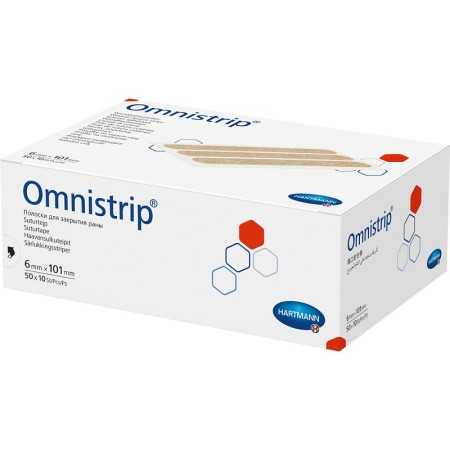 Sutures adhésives stériles Omnistrip 50 sachets de 10 bandelettes 6x101 mm