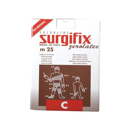 Elastic tubular mesh - size c for arm and shoulder - latex free