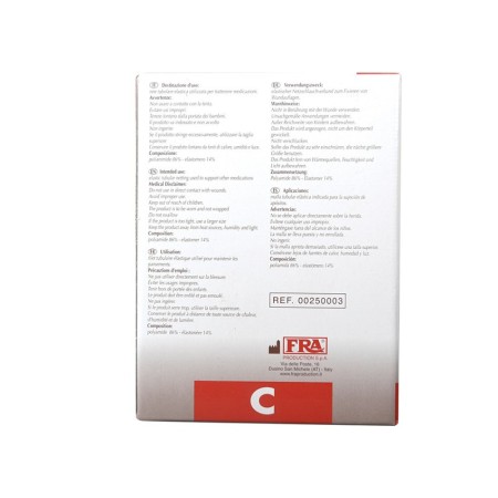 Elastic tubular mesh - size c for arm and shoulder - latex free