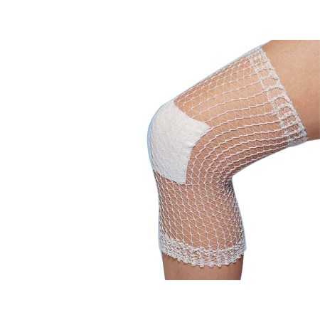 Elastic tubular mesh - gauge e for knee and leg - latex free