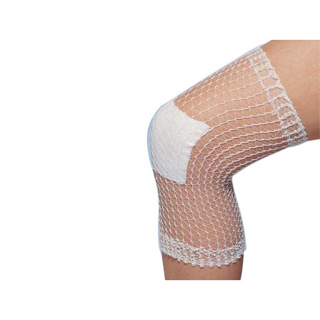 Elastisch buisvormig gaas - maat e voor knie en been - latexvrij