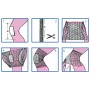 Elastická trubková síťovina - měřidlo a koleno a nohavice - bez latexu