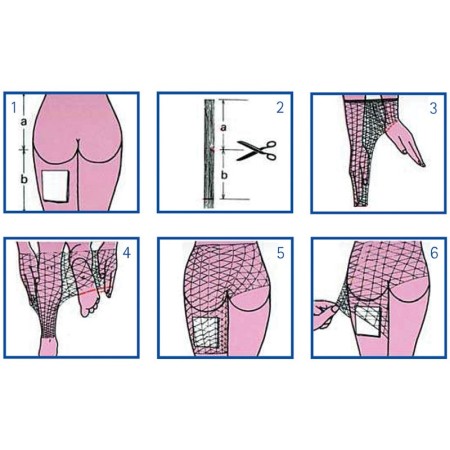 Maille tubulaire élastique - jauge g par bassin - sans latex