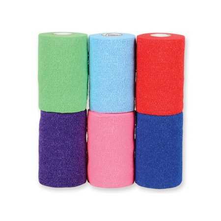 Co-plus bandage 6,3 m x 10 cm - gemengde kleuren - pack 18 stuks.