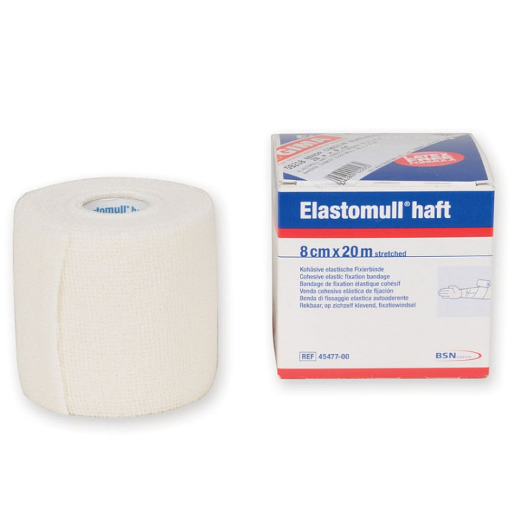 Elastomullskaftets kohæsive forbinding 20 m x 8 cm