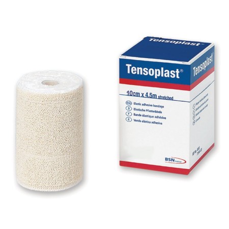 Tensoplast klæbende elastisk bandage 4,5 m x 10 cm