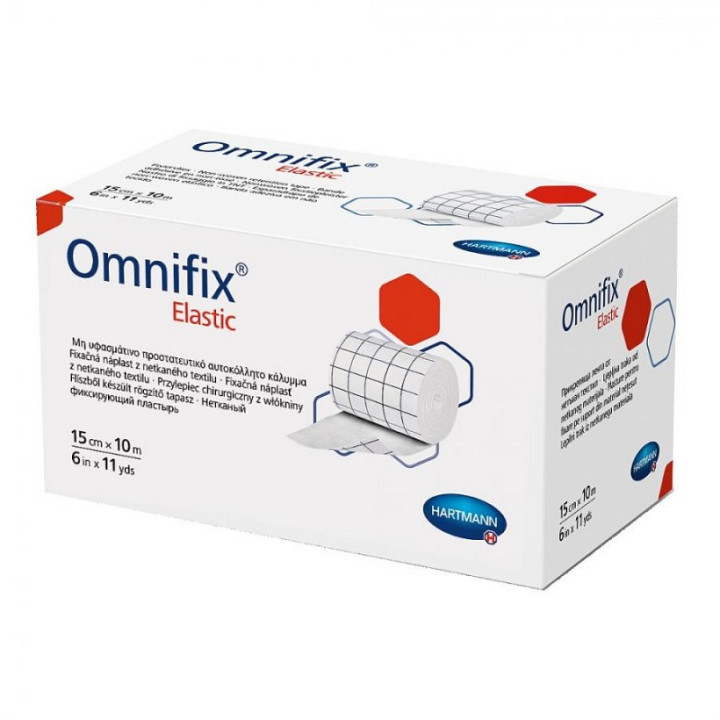 Plastur elastic de fixare Hartmann Omnifix 15cm x 10m - 1 buc.