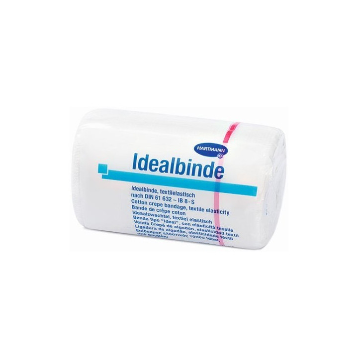 Bande élastique Hartmann Ideal Bandages de 10cm x 5m avec agrafe