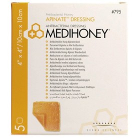 Medihoney Apinate Antibacterieel Verband 10 x 10 cm - 5 verbanden