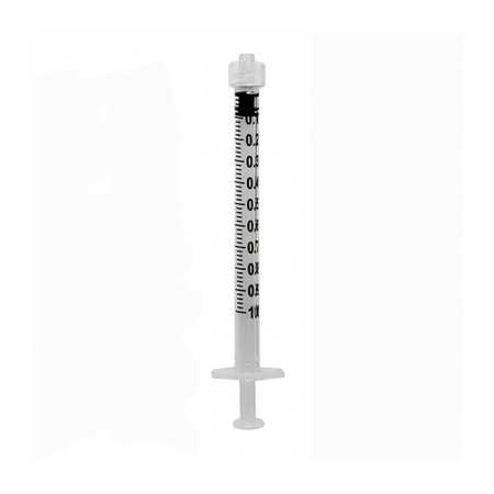 Syringe without needle Rays 11LL Luer Lock 1 Ml - 100 Pcs.