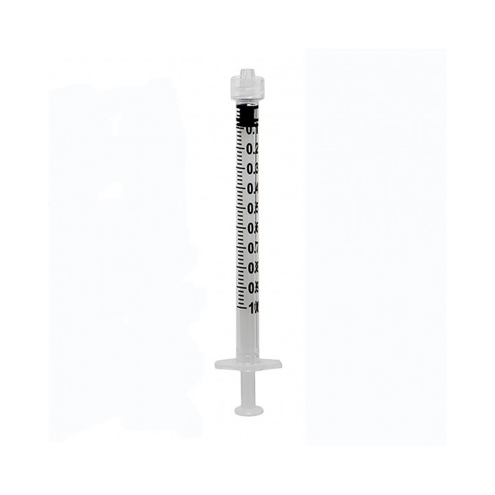 Spuit zonder naald Rays 11LL Luer Lock 1 ml - 100 st.