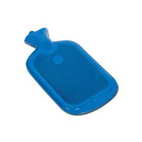Láhev na horkou vodu z čisté gumy - modrá s dvojitou čepelí