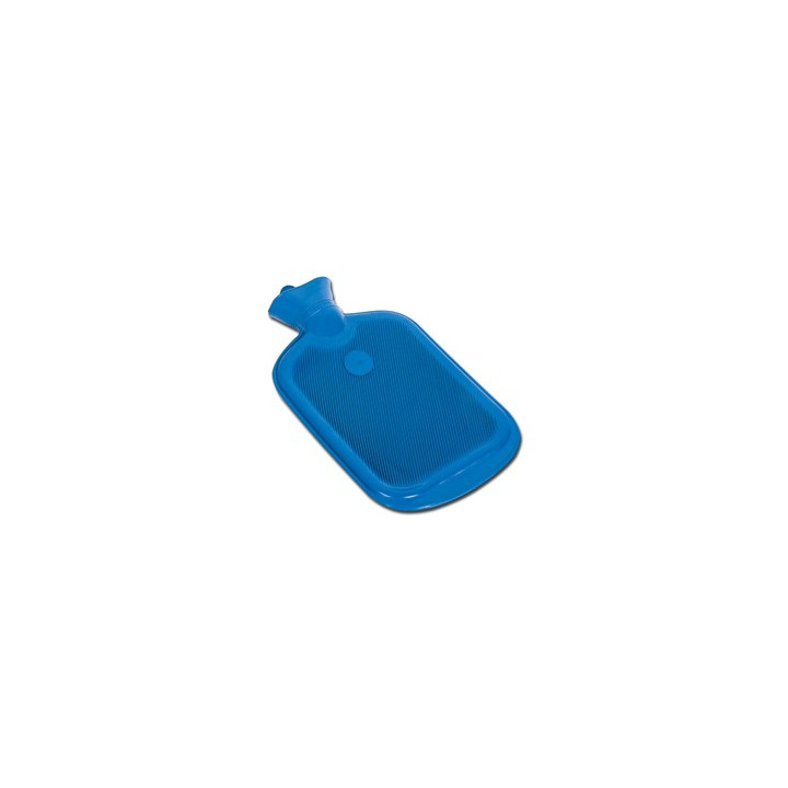 Borsa Per Acqua Calda In Pura Gomma - Blu Bilamellata