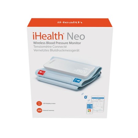 Monitor de pressão arterial de braço ihealth neo bp5s