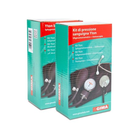 Yton aneroid sphygmomanometer with stethoscope