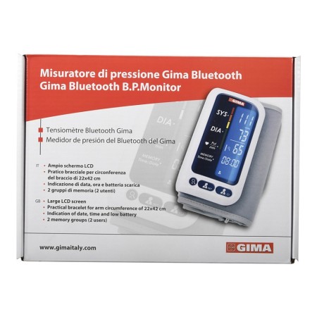 Monitor de pressão arterial bluetooth gima
