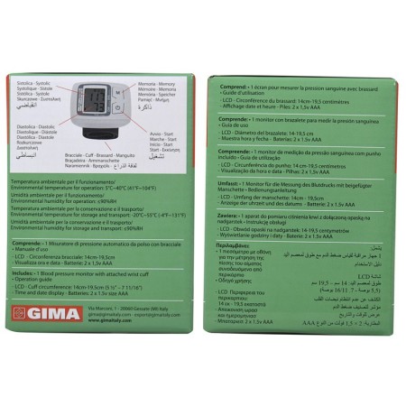 Smart wrist digital blood pressure monitor