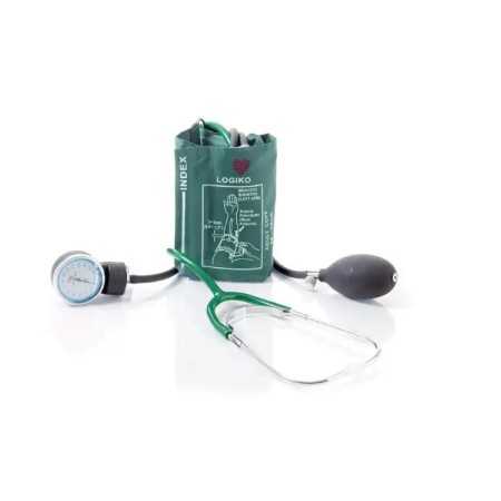 Esfigmomanómetro aneroide coordinado con estetoscopio - Forest Green
