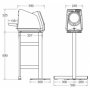 soporte de medidor profesional TM-2657P