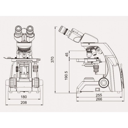 Microscope biologique 40-1600x
